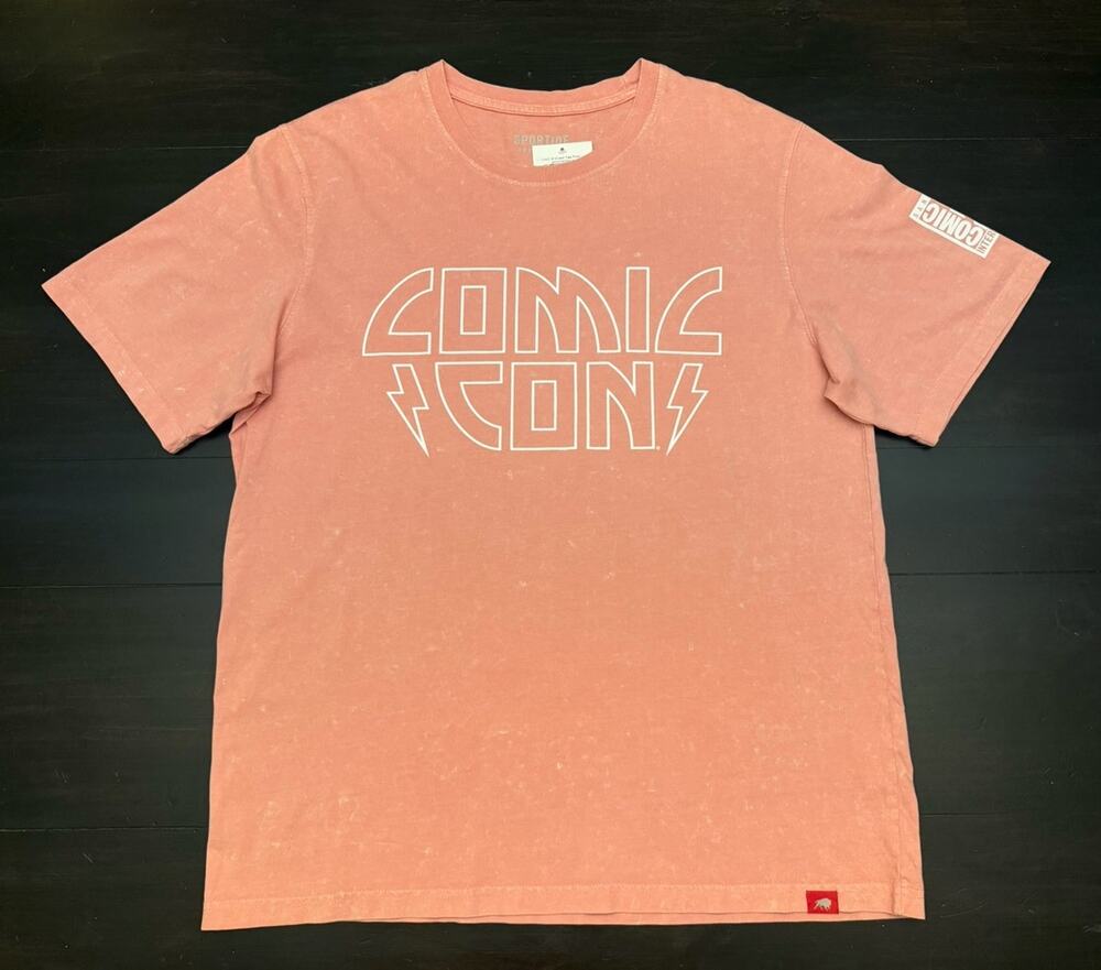 NWT [L] San Diego Comic Con SDCC Men’s T-shirt Tee Pink Official Event Merch